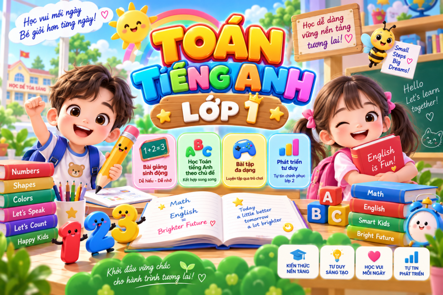 Toán tiếng anh lớp 1