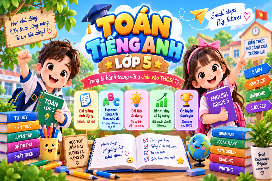 Toán tiếng anh lớp 5