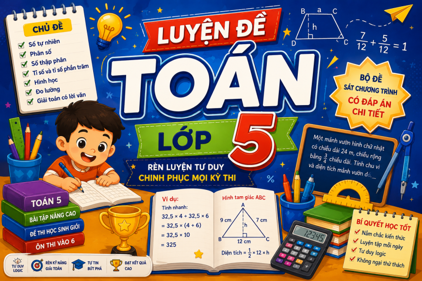 LUYỆN ĐỀ TOÁN LỚP 5