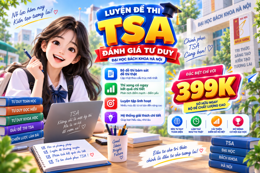 Luyện đề đánh giá tư duy TSA